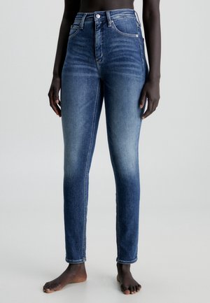 Skinny-Farkut - dark-blue denim
