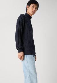 Lindbergh 1/2 ZIP - Strickpullover - navy