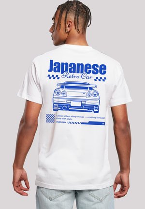 RETRO CAR JAPANESE STREETSTYLE - Print T-shirt - weiß