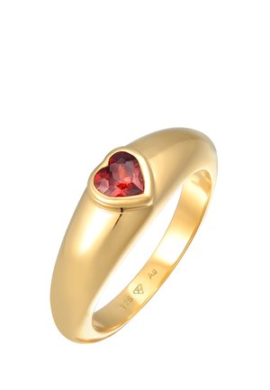 Elli ZIRKONIA HERZ BAND LIEBE - Ring - gold-coloured