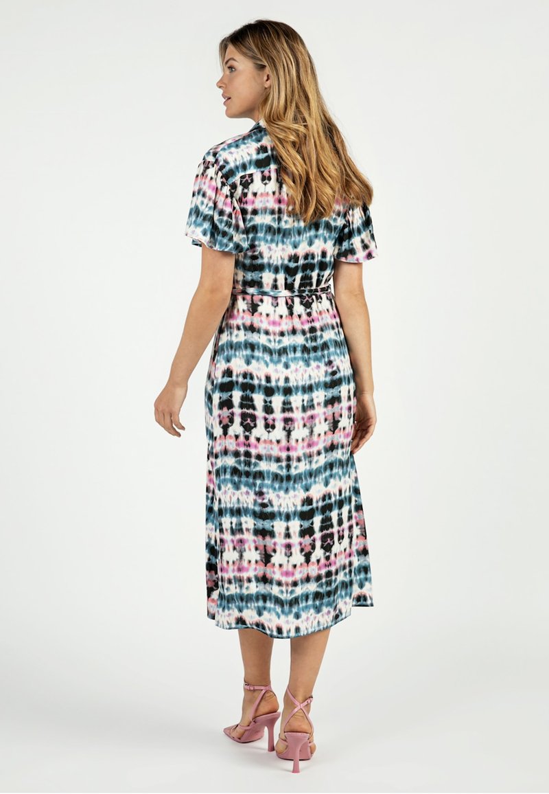 Damen Freizeitkleider | Aaiko TIKA Blusenkleid blue stone dessin/blau - XK02883 Damen Freizeitkleider | Aaiko TIKA Blusenkleid blue stone dessin/blau - XK02883