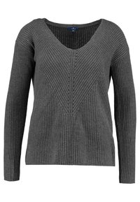 TOM TAILOR Strickpullover - anthracite