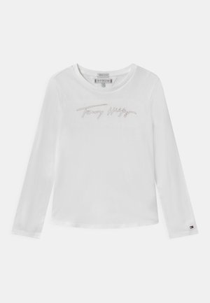 GOLD LOGO - Longsleeve - white