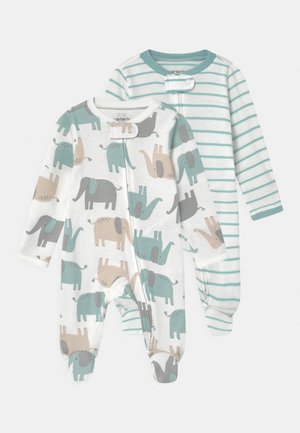 2 PACK UNISEX - Kruippakje - light blue/white