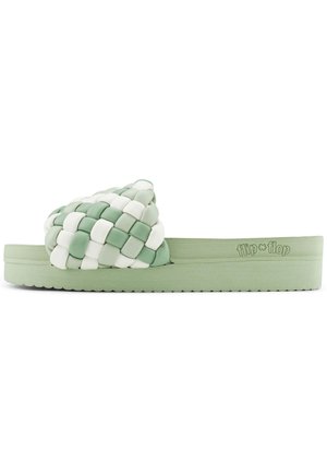 WEAVE HI - Pantolette flach - matcha ice