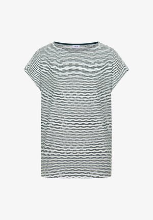 Cecil, T-SHIRT MIT U-BOOT-AUSSCHNITT UND STREIFEN - T-shirt print - jungle green