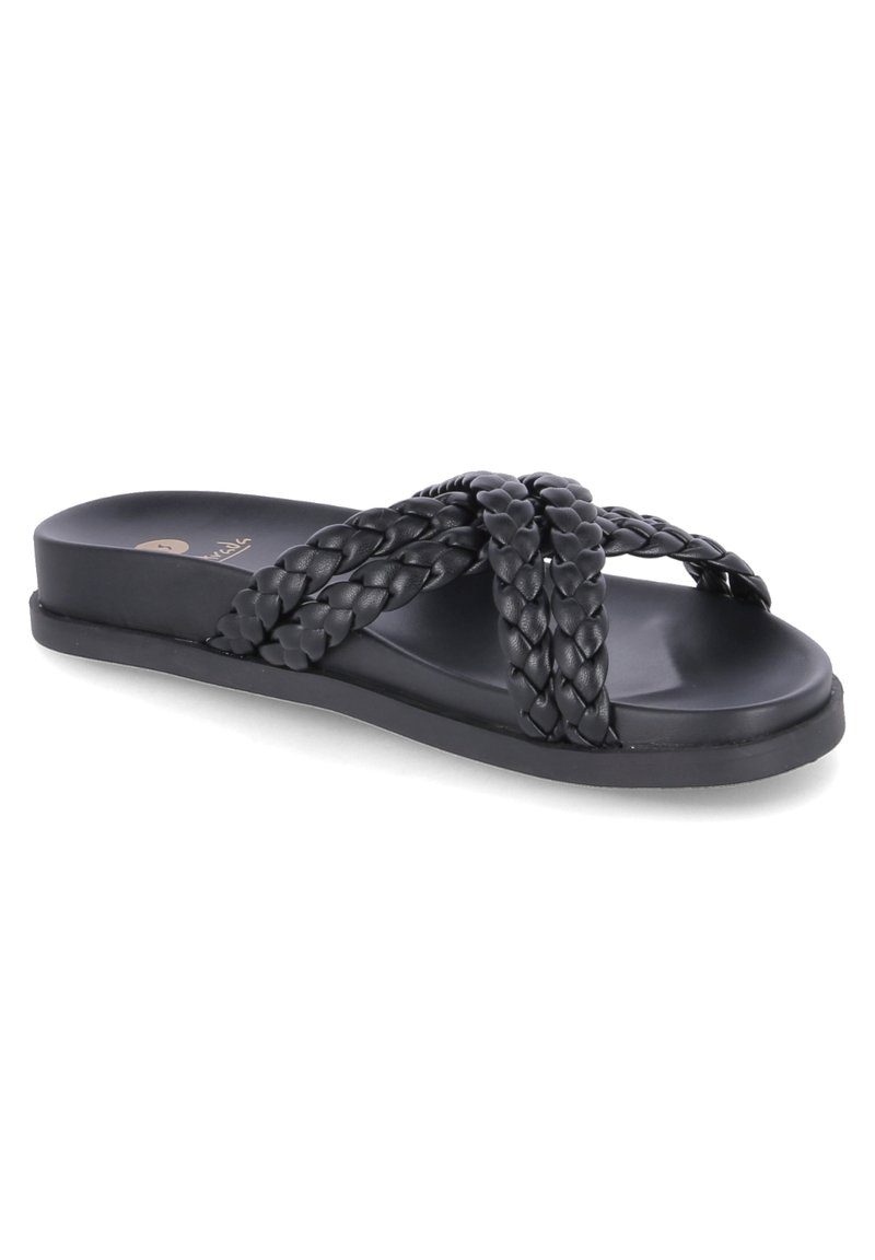 Damen Sneaker | La Strada Pantolette flach schwarz - ML49744 Damen Sneaker | La Strada Pantolette flach schwarz - ML49744