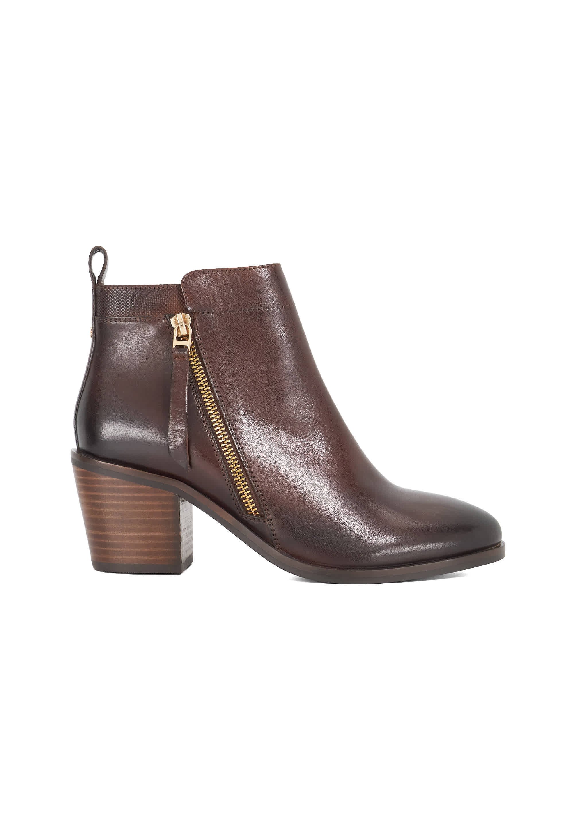 Dune London Boots à talons brown/marron