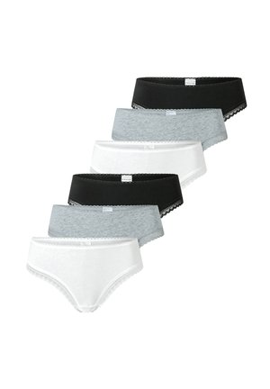 6ER PACK  MODERN - String - schwarz   grau   weiß