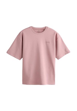 Next, RELAXED FIT - MOTIONFLEX SOFT HEAVYWEIGHT T-SHIRT  . - T-Shirt basic - pink embossed