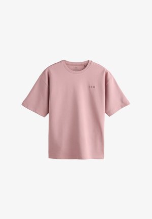 Next, RELAXED FIT - MOTIONFLEX SOFT HEAVYWEIGHT T-SHIRT . - T-Shirt basic - pink embossed