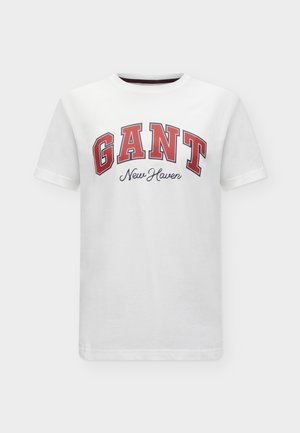 GANT, GRAPHIC - Print T-shirt - eggshell