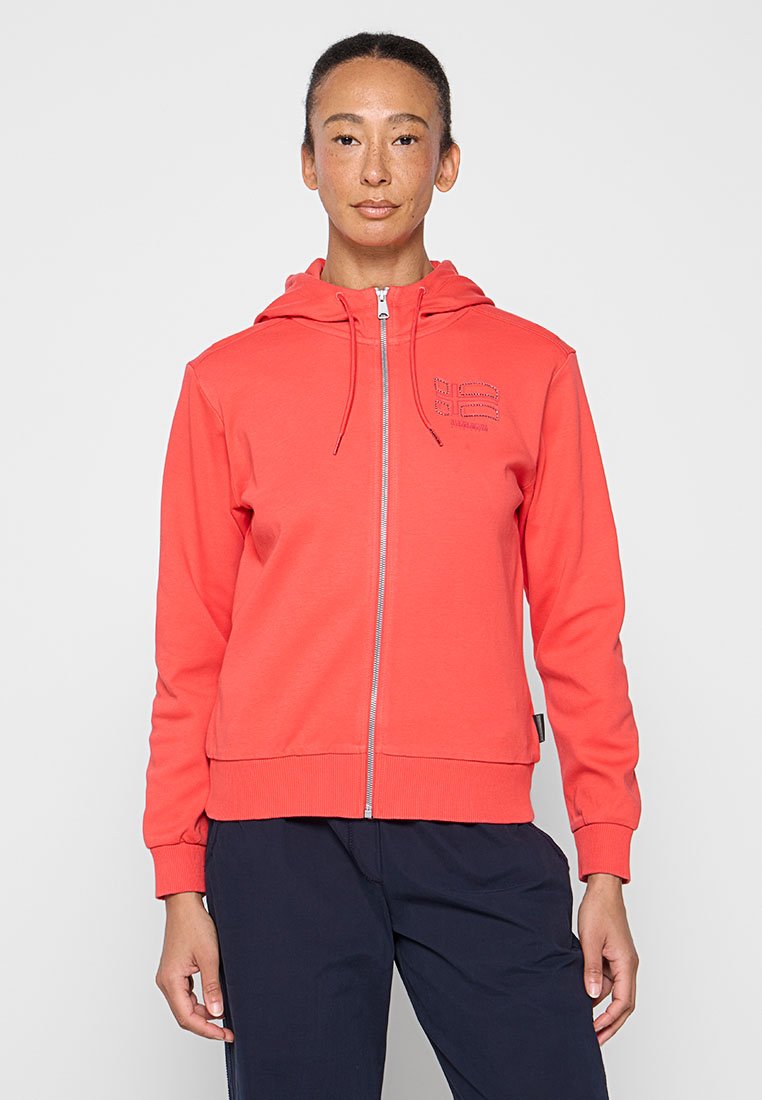 Napapijri Sweater met rits oranje Napapijri Sweater met rits oranje