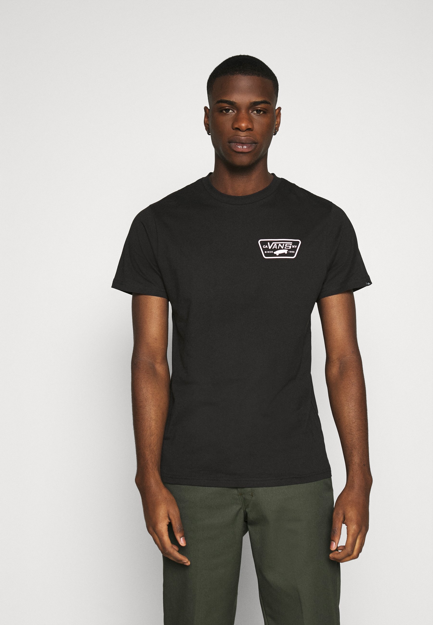 pink and black vans shirt