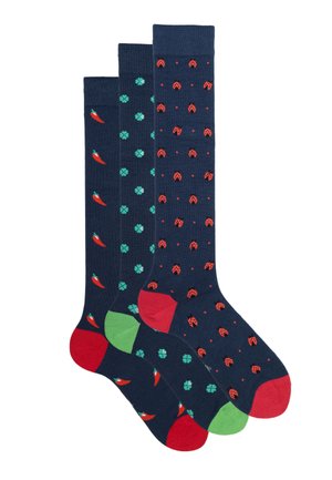 3 PACK LUNGHE FANTASIA - Kniestrümpfe - lucky assortment