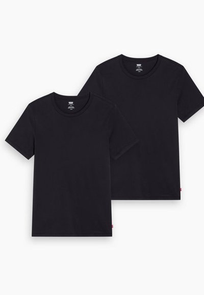 CREW NECK 2 PACK - T-shirt basique - black