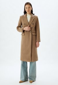 Koton DOUBLE-BREASTED - Mantel - beige