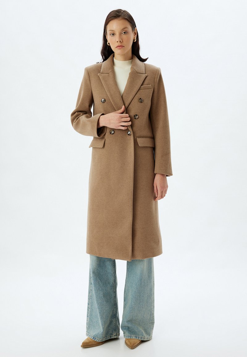 Koton DOUBLE-BREASTED - Mantel - beige