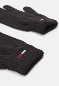 Tommy Jeans ELONGATED FLAG GLOVES - Guantes - black