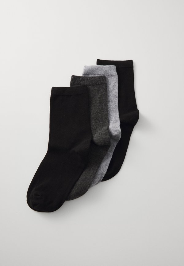 PLAIN 4 PACK - Socks - anthracite