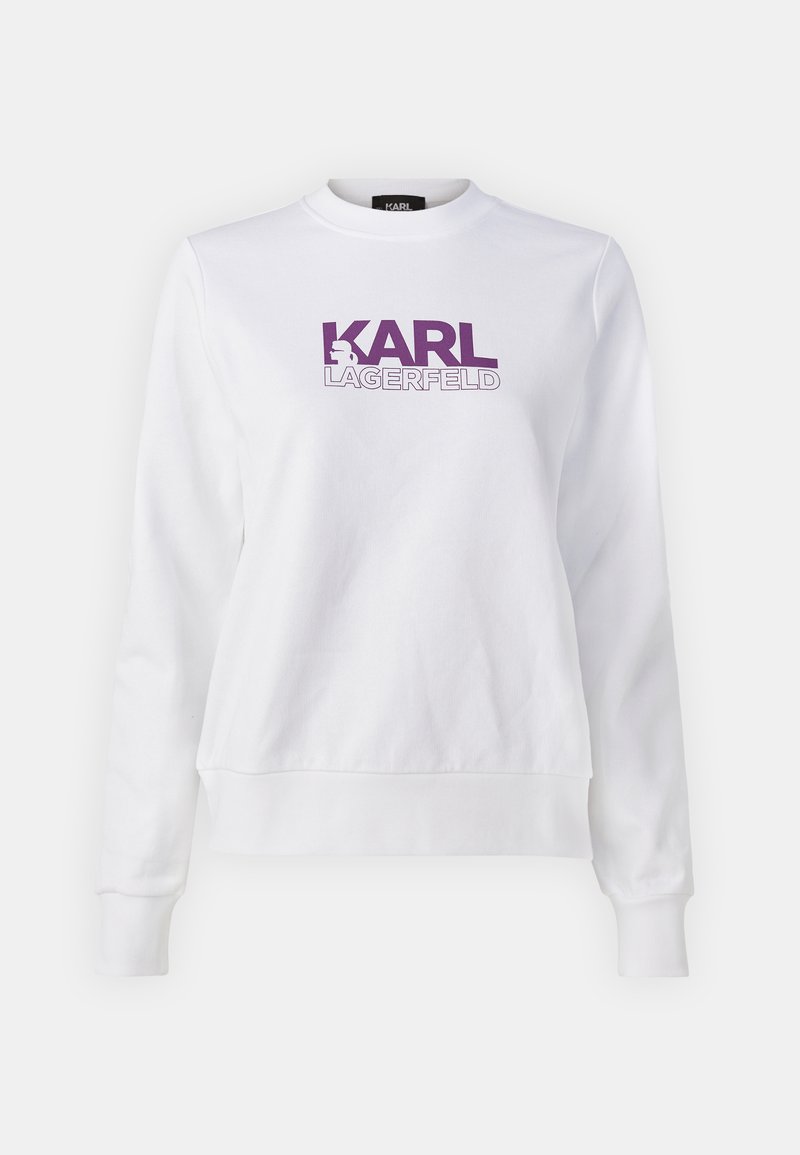 KARL LAGERFELD STACK LOGO - Φούτερ - white/λευκό - Zalando.gr
