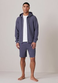 Next LIGHTWEIGHT HOODIE - Sweatjakke - slate blue texture