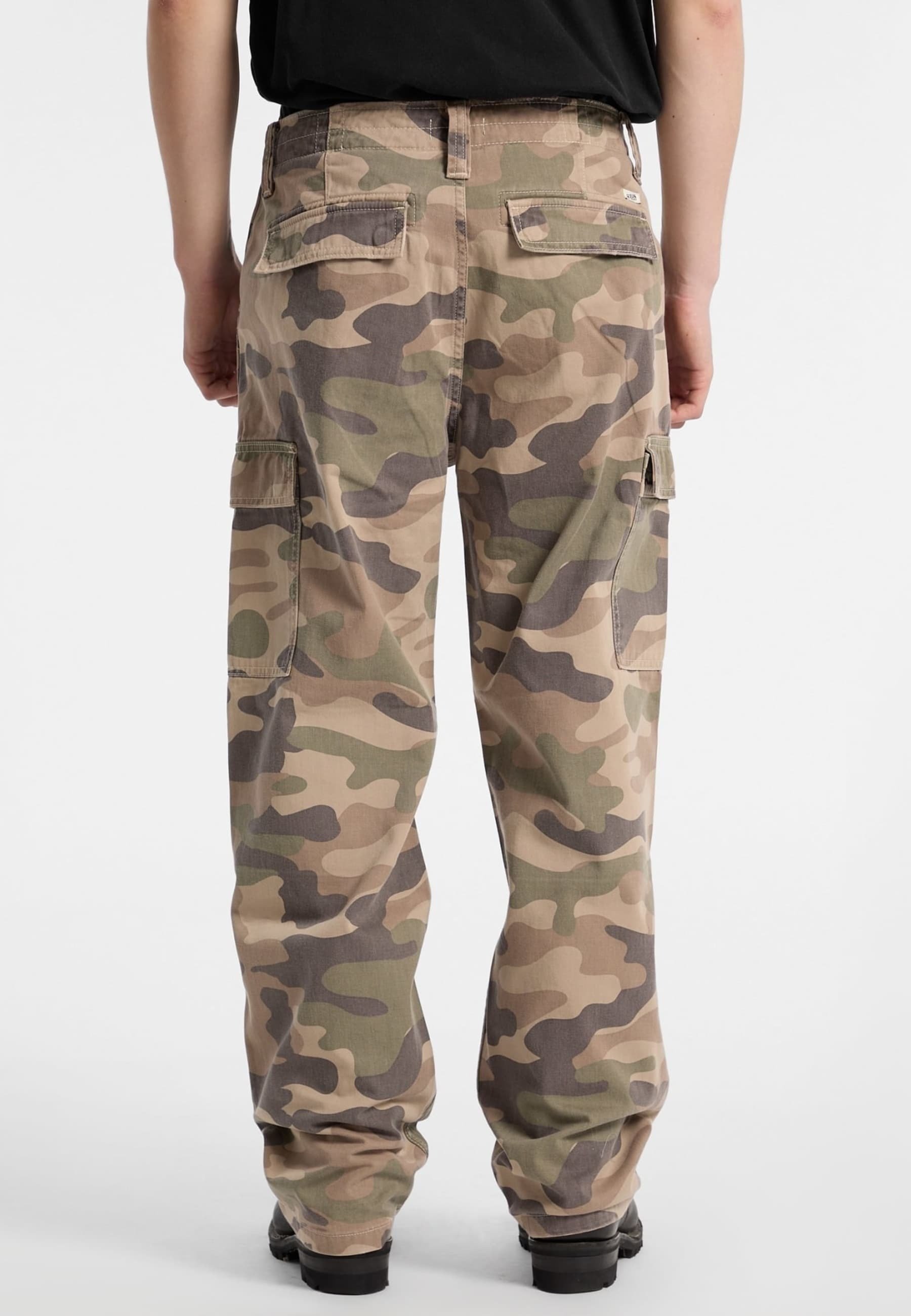 Guess Cargo trousers - camouflage/mottled brown - Zalando
