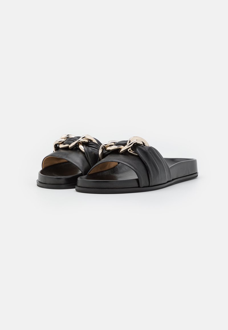 Damen Sneaker | TWINSET CIABATTINA DETTAGLIO CATENA Pantolette flach nero/schwarz - AC87642 Damen Sneaker | TWINSET CIABATTINA DETTAGLIO CATENA Pantolette flach nero/schwarz - AC87642