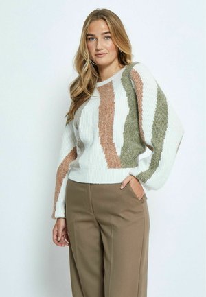 PEPPERCORN Trui - kangaroo brown jacquard