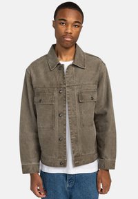 Spijkerjas - light grey