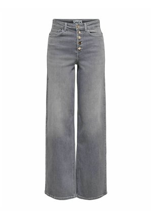 ONLY, WIDE-FIT JEANS ONLMADISON MID WAIST WIDE LEG FIT JEANS - Wide leg - light grey denim