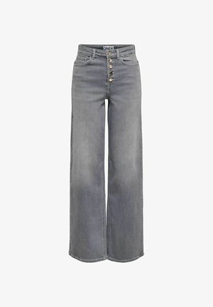 ONLY, WIDE-FIT JEANS ONLMADISON MID WAIST WIDE LEG FIT JEANS - Wide leg - light grey denim