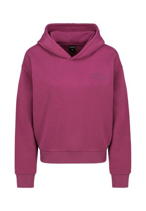 MIT PRINT UND ELASTISCHEN BÜNDCHEN - Kapuzenpullover - pink