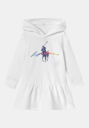 HOOD DAY DRESS - Day dress - white