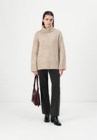 Vero Moda VMINGRID ROLL NECK BOO - Maglione - beige
