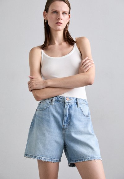 FRAME THE EASY - Shorts vaqueros - fizz indigo