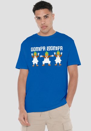 Cotton Soul, WILLY WONKA AND THE CHOCOLATE FACTORY/OOMPA LOOMPA - Print T-shirt - royal blue