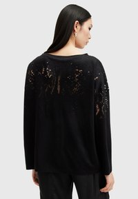 AllSaints RITA SNAKE TEE - Topper langermet - black