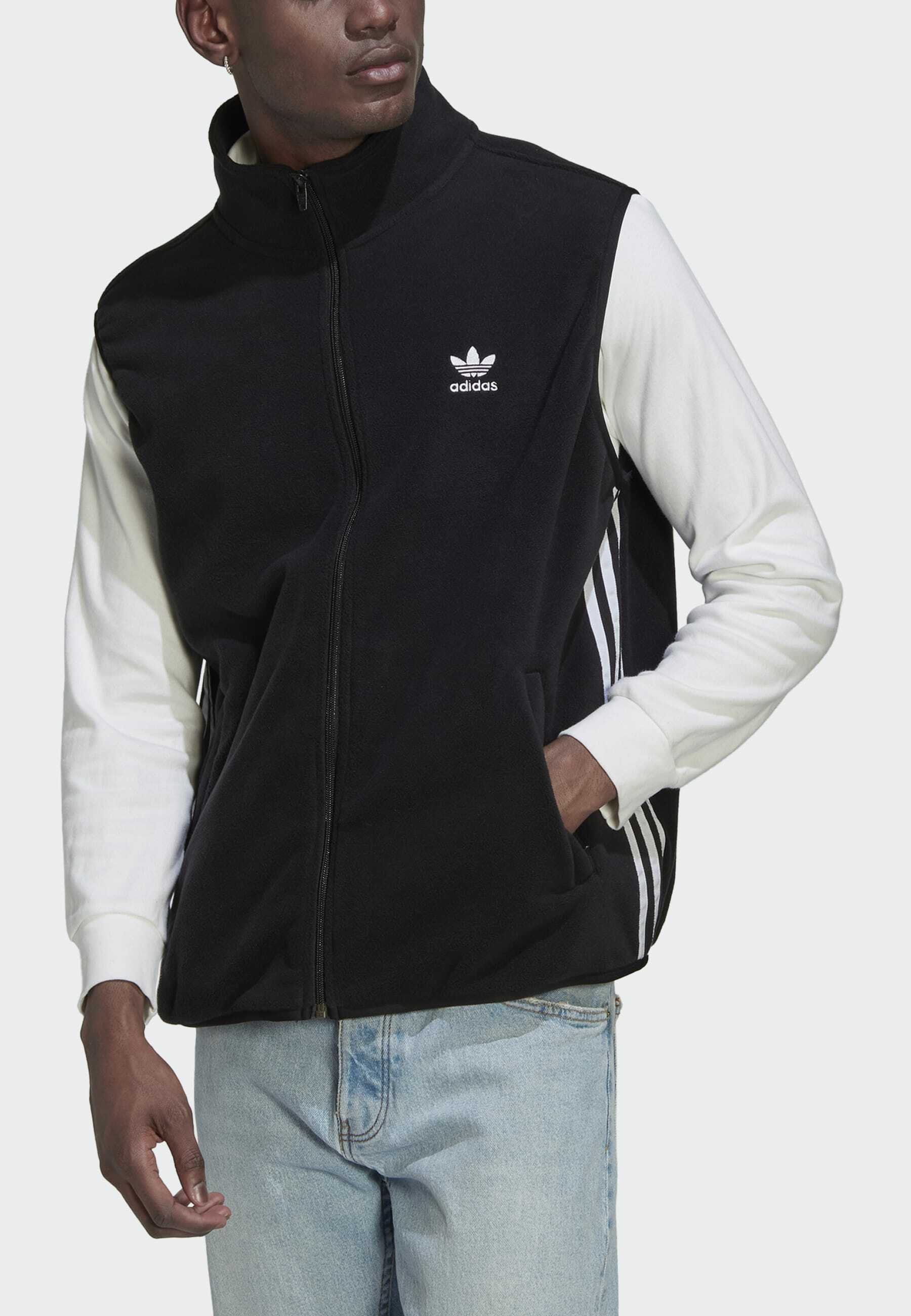 adidas Originals 3-STRI FL - Bodywarmer - black/zwart - Zalando.nl