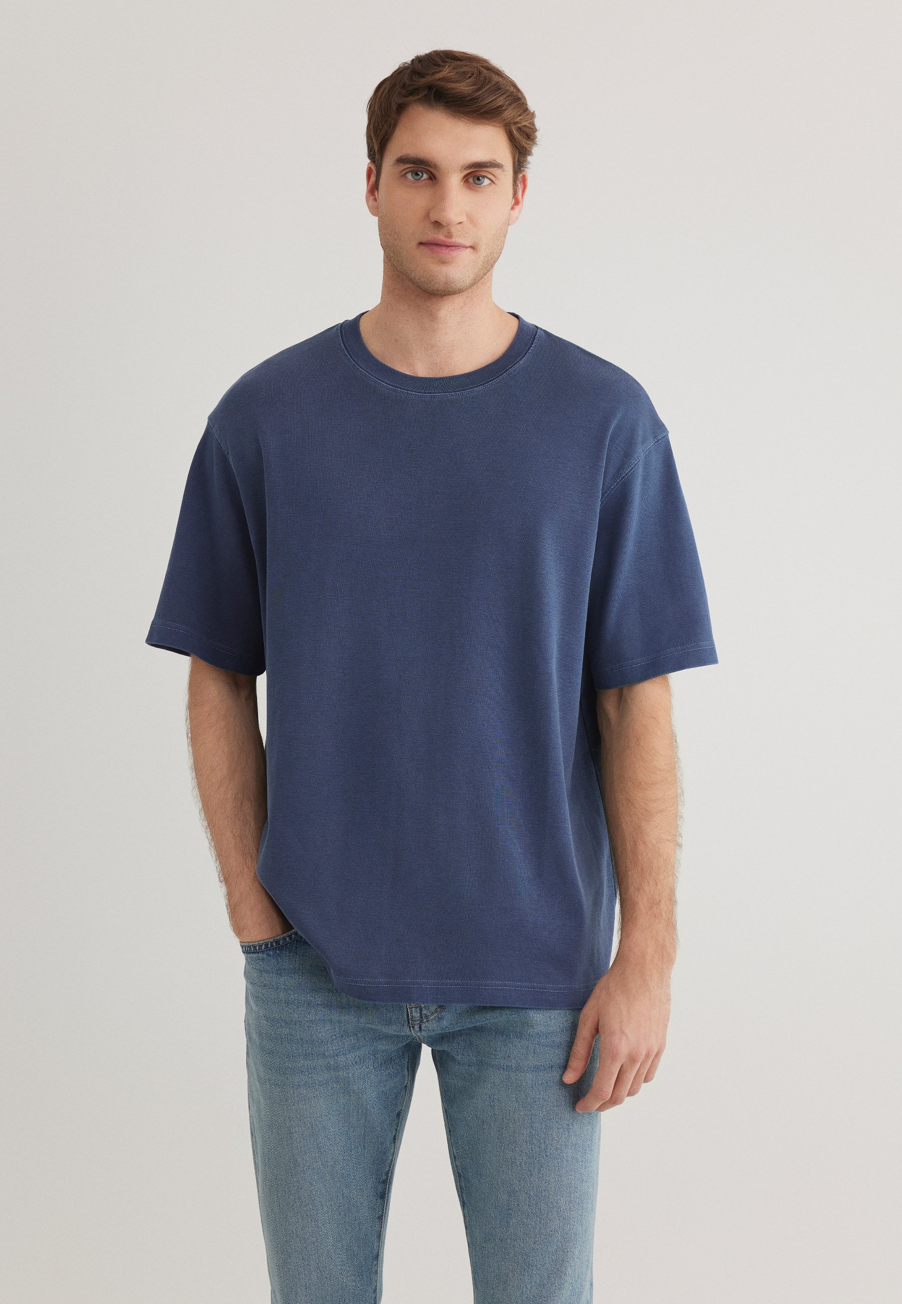 Mavi Basic T-shirt black iris/dark blue Zalando