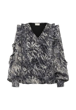 Blusa - black/grey abstract graphic