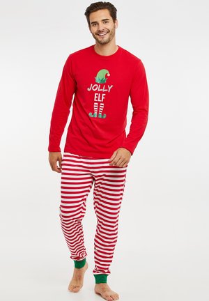 XMAS CANE - Nattøj sæt - red