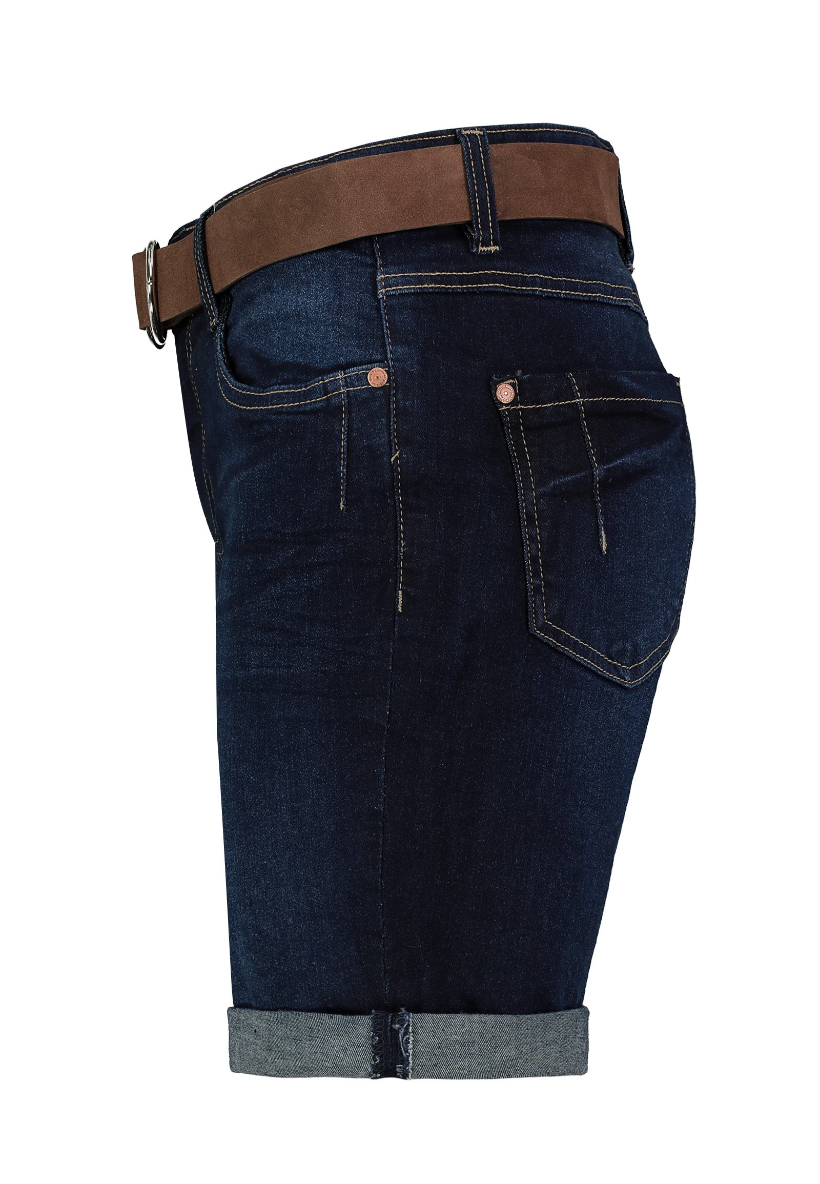 Sublevel Herren Shorts Baumwolle - Bequeme Denim Shorts Mit Knopfverschluss