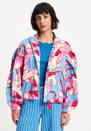 POM Amsterdam, JACKET - URBAN FLORA STRIPE - Lichte jas - multi colour