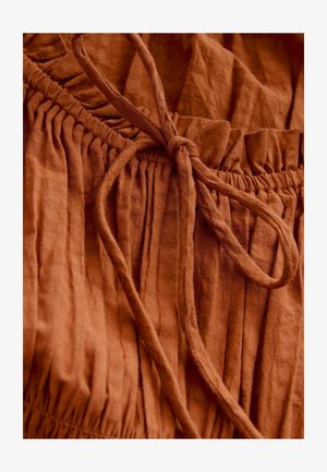 Next REGULAR FIT - BALLOON SLEEVE MIDI  - Vapaa-ajan mekko - rust brown