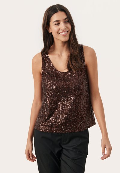 Zandra Twisted Top Beige