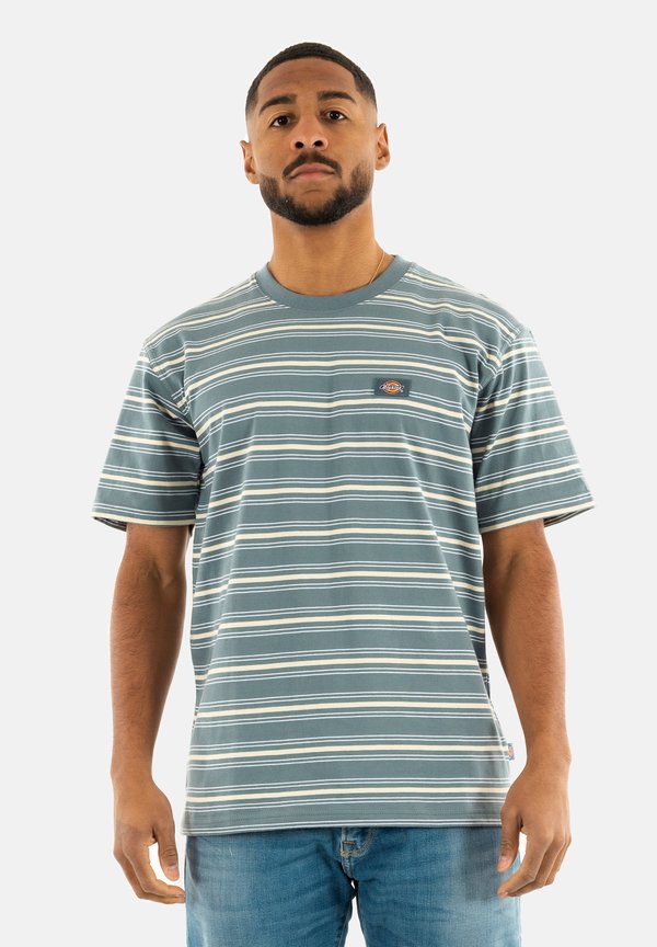 LEWISTOWN STRIPE - Print T-shirt - stormy weather