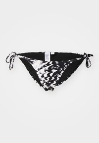 SIDE TIE - Bikini pezzo sotto - black/white
