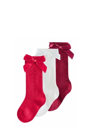BOW 3 PACK - Sokken - red