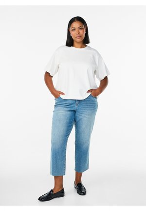 Zizzi Liibuvad teksad - light blue denim